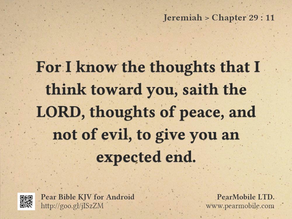 Jeremiah, Chapter 29:11